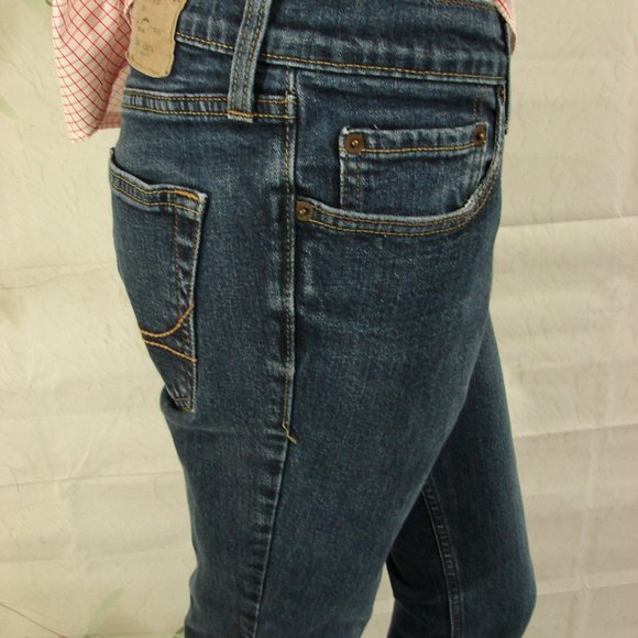 Hollister #3E0689 Ladies Jeans 30 x 32  Button Fly Mid Tone wash gold threading - Picture 11 of 16